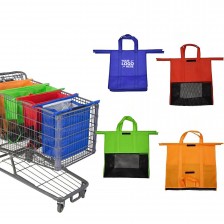 Foldable Shopping Cart Bags (Set of 4) "